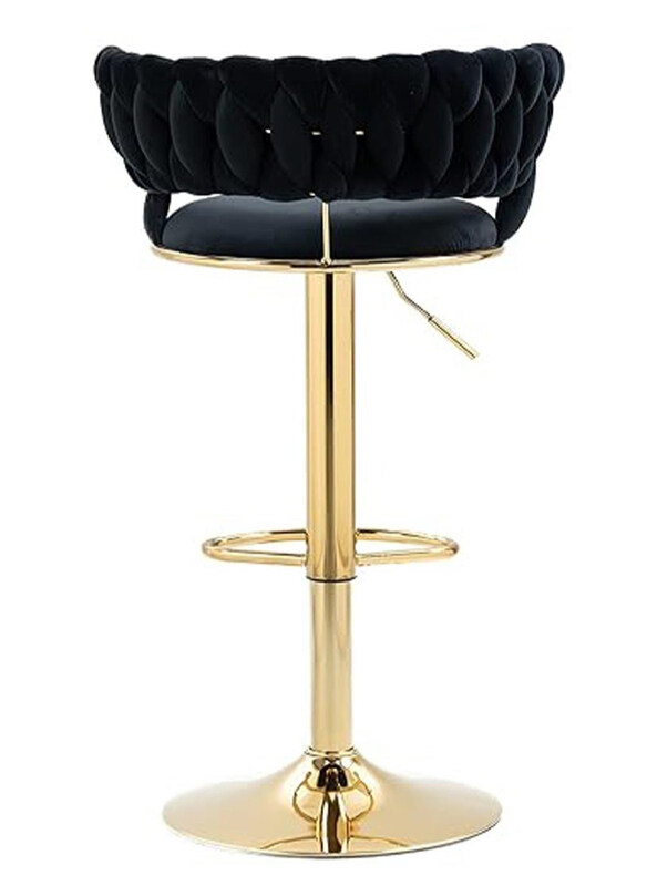 DubaiGallery Modern Velvet Adjustable Barstools 360° Swivel Counter Stools with Golden Base Upholstered Open Back Tall Bar Chairs, Black/Gold
DubaiGallery Modern Velvet Adjustable Barstools 360° Swivel Counter Stools with Golden Base Upholstered Open Back Tall Bar Chairs, Black/Gold