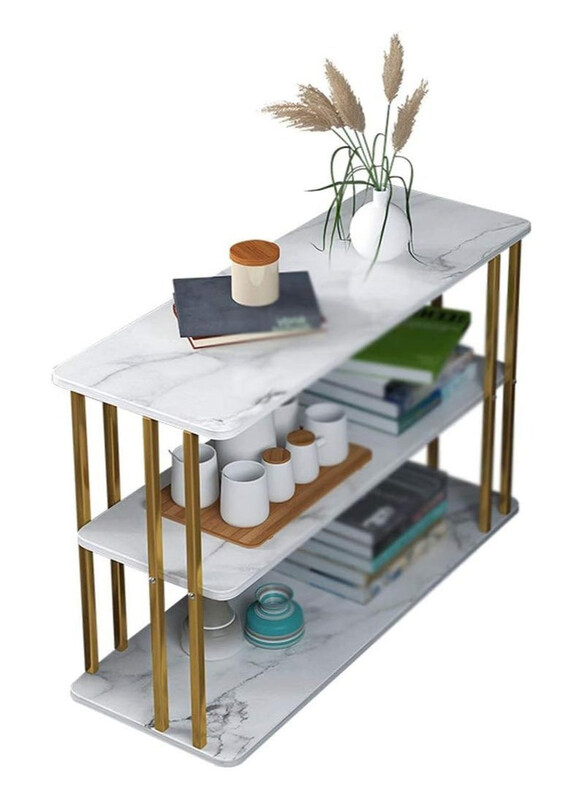 DubaiGallery Apartment Living Room Multi-Layer Luxury Light Simple Modern Side Table, White/Gold
DubaiGallery Apartment Living Room Multi-Layer Luxury Light Simple Modern Side Table, White/Gold