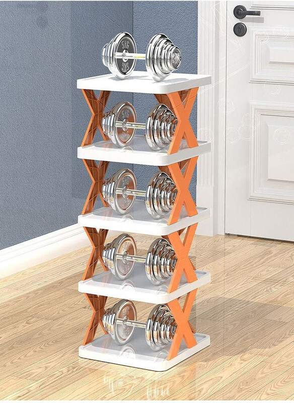 Dubaigallery Simple Shoe Rack Multi-Layer Folding Shoe Storage Organizer, White/Orange
Dubaigallery Simple Shoe Rack Multi-Layer Folding Shoe Storage Organizer, White/Orange
