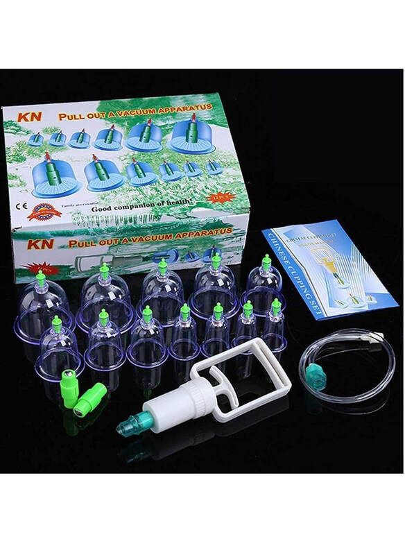 DubaiGallery Cupping Therapy Equipment Set with Pumping Handle Silicone Vacuum Suction Cupping Cups, 12 Pieces
DubaiGallery Cupping Therapy Equipment Set with Pumping Handle Silicone Vacuum Suction Cupping Cups, 12 Pieces