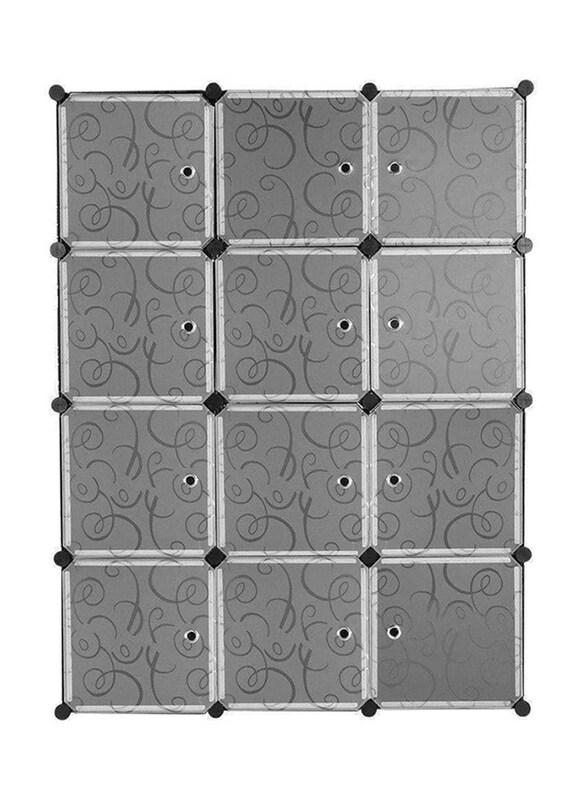Generic 12-Cells Modular Floral Pattern Detachable Storage Cabinet, Black/Clear
Generic 12-Cells Modular Floral Pattern Detachable Storage Cabinet, Black/Clear
