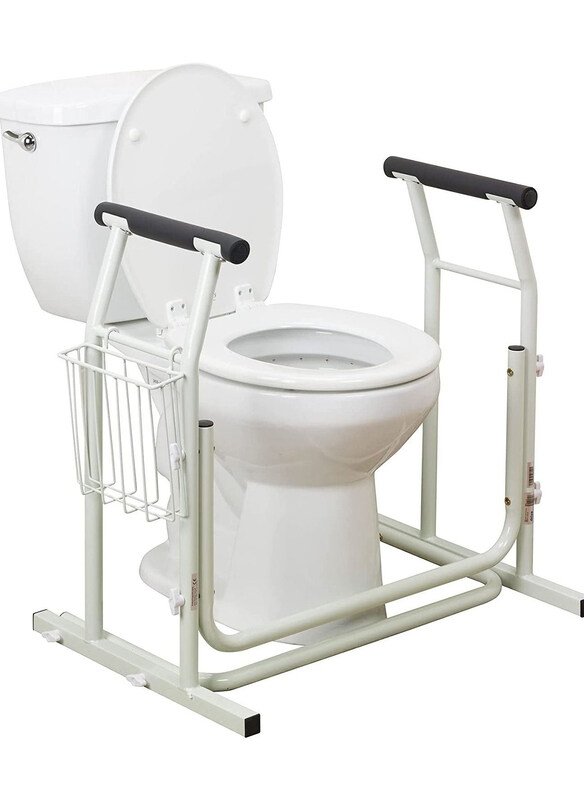 DubaiGallery Portable & Anti Slip Elderly Bathroom Toilet with Safety Handrail, White
DubaiGallery Portable & Anti Slip Elderly Bathroom Toilet with Safety Handrail, White