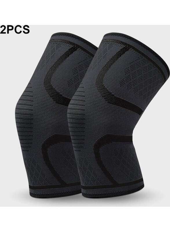 Generic Knee Pad Knee Compression Sleeve Knitted Fabric Joint Pain-Relief Football Knee Brace, 2 Piece, Small, Black/Grey
Generic Knee Pad Knee Compression Sleeve Knitted Fabric Joint Pain-Relief Football Knee Brace, 2 Piece, Small, Black/Grey