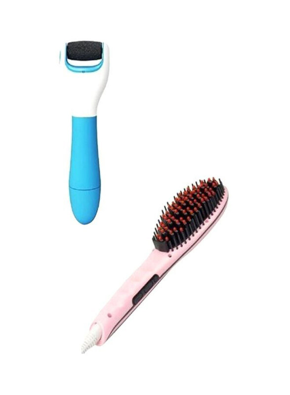 Generic Hair Straightening Brush With Foot Hard Skin Remover, Multicolour
Generic Hair Straightening Brush With Foot Hard Skin Remover, Multicolour