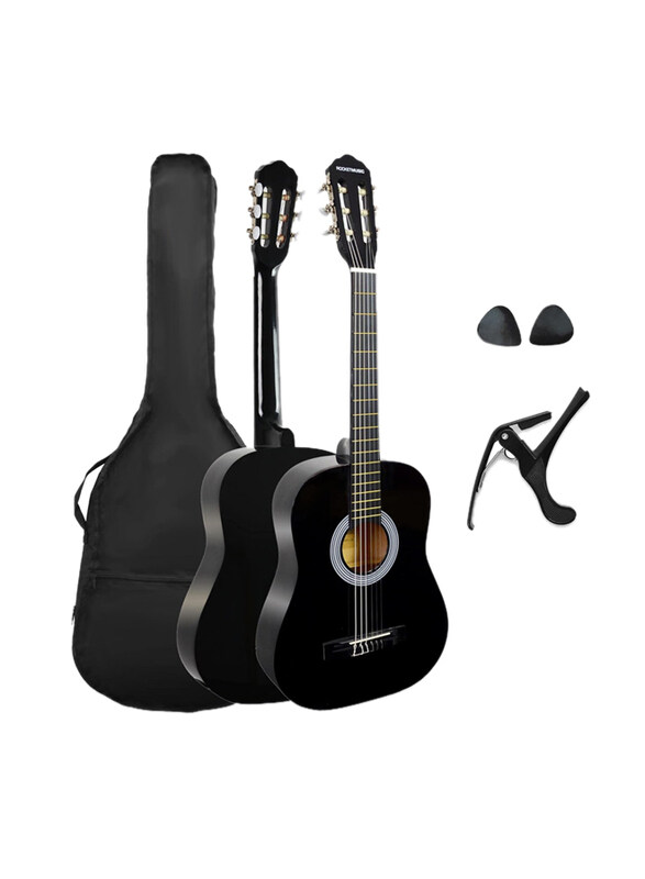 3rd Avenue XF Full Size 3/4 Junior Kids Classical Spanish Starter Beginner Pack Acoustic Guitar with Nylon Strings, Gig Bag, Capo and Picks, Black
3rd Avenue XF Full Size 3/4 Junior Kids Classical Spanish Starter Beginner Pack Acoustic Guitar with Nylon Strings, Gig Bag, Capo and Picks, Black