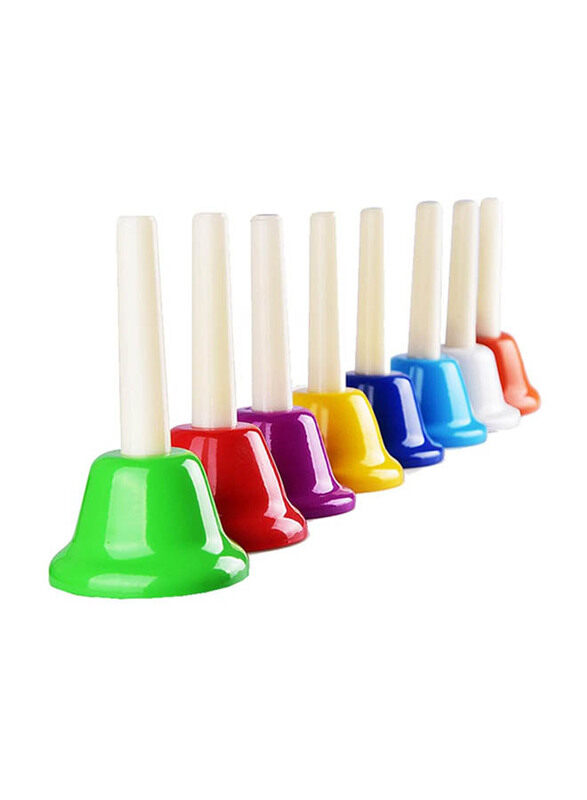 Generic Colourful Percussion 8 Note Diatonic Metal Hand Bell Kit, 8 Pieces, Multicolour
Generic Colourful Percussion 8 Note Diatonic Metal Hand Bell Kit, 8 Pieces, Multicolour