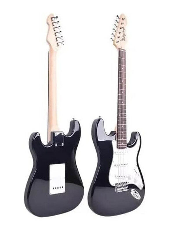 MegArya 6-String Solid Body Electric Guitar with Plastic Pearl Pickguard & String Tree, Rosewood Fingerboard, Black
MegArya 6-String Solid Body Electric Guitar with Plastic Pearl Pickguard & String Tree, Rosewood Fingerboard, Black