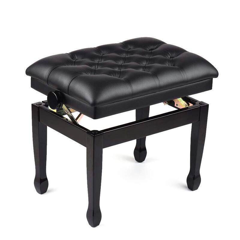 Fadawe Comfortable Soft Cushion Padded Height Adjustable Deluxe Wooden Piano Bench Stool, Black
Fadawe Comfortable Soft Cushion Padded Height Adjustable Deluxe Wooden Piano Bench Stool, Black