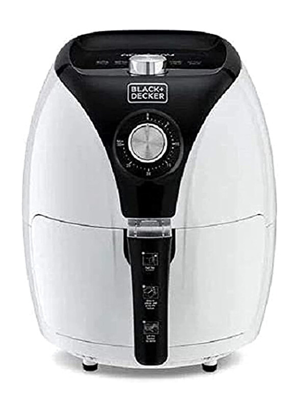 Black+Decker 3.5L Air Fryer, 1500W, with Rapid Air Convection Technology, AF220-B5, Black/White
Black+Decker 3.5L Air Fryer, 1500W, with Rapid Air Convection Technology, AF220-B5, Black/White