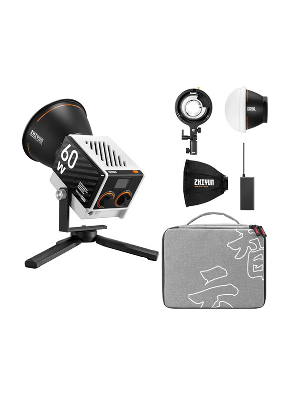 Zhiyun MOLUS G60 Combo 60W Pocket COB Light 2700K-6500K Bi-Colour LED Light with Bluetooth App Control for Live Stream with Mini Light Dome Softbox &
Zhiyun MOLUS G60 Combo 60W Pocket COB Light 2700K-6500K Bi-Colour LED Light with Bluetooth App Control for Live Stream with Mini Light Dome Softbox &
