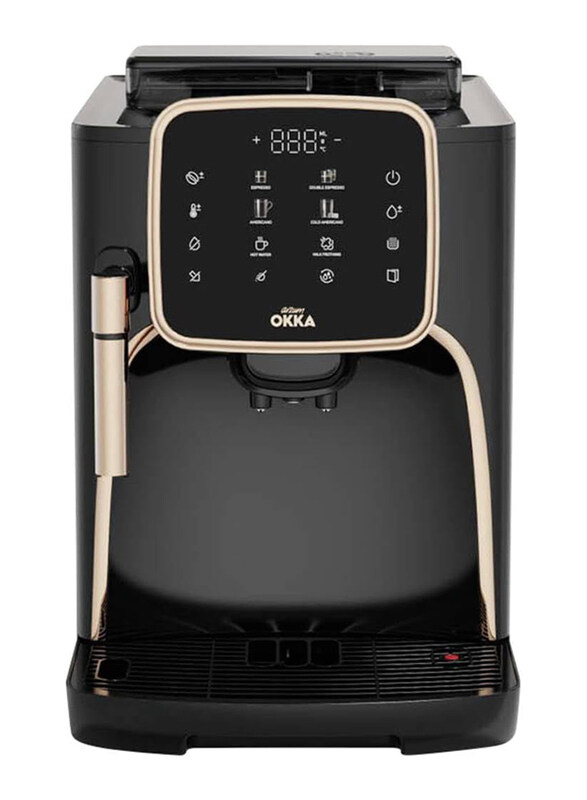 Arzum Okka 1.8L Espresso Pro Fully Automatic Espresso Machine, OK0030-04, Black
Arzum Okka 1.8L Espresso Pro Fully Automatic Espresso Machine, OK0030-04, Black