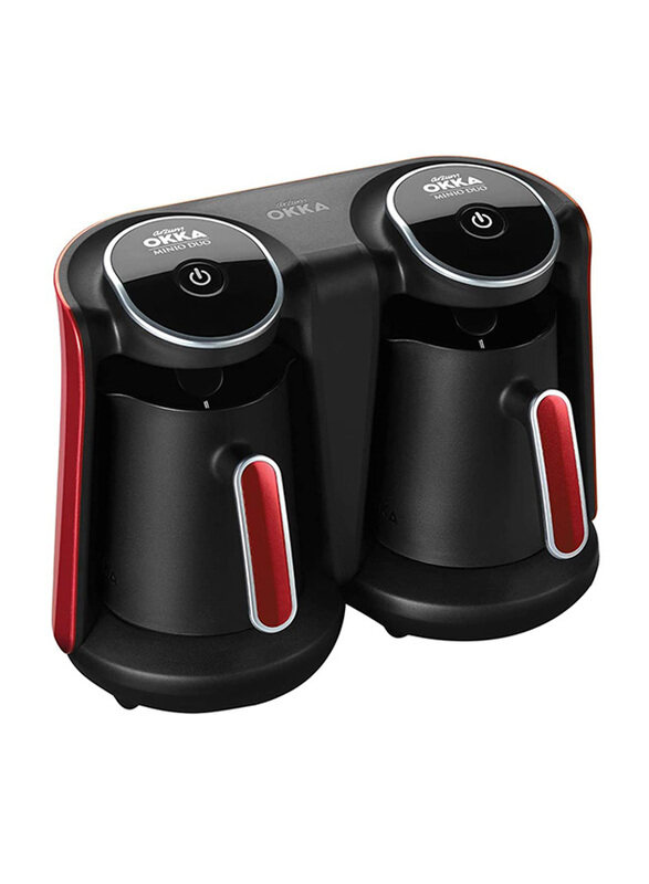 Arzum Okka Minio Duo Stainless Steel Turkish Coffee Maker, 880W, OK-006-N, Black/Red
Arzum Okka Minio Duo Stainless Steel Turkish Coffee Maker, 880W, OK-006-N, Black/Red