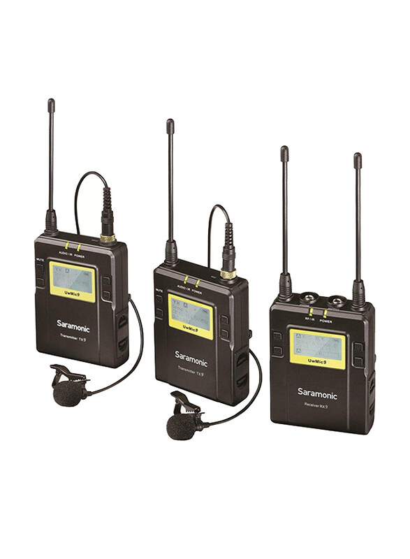 Generic Saramonic UwMic9 96-Channel UHF Wireless Lavalier Microphone Transmitter & Receiver System for DSLR & Camcorder Video, Black
Generic Saramonic UwMic9 96-Channel UHF Wireless Lavalier Microphone Transmitter & Receiver System for DSLR & Camcorder Video, Black
