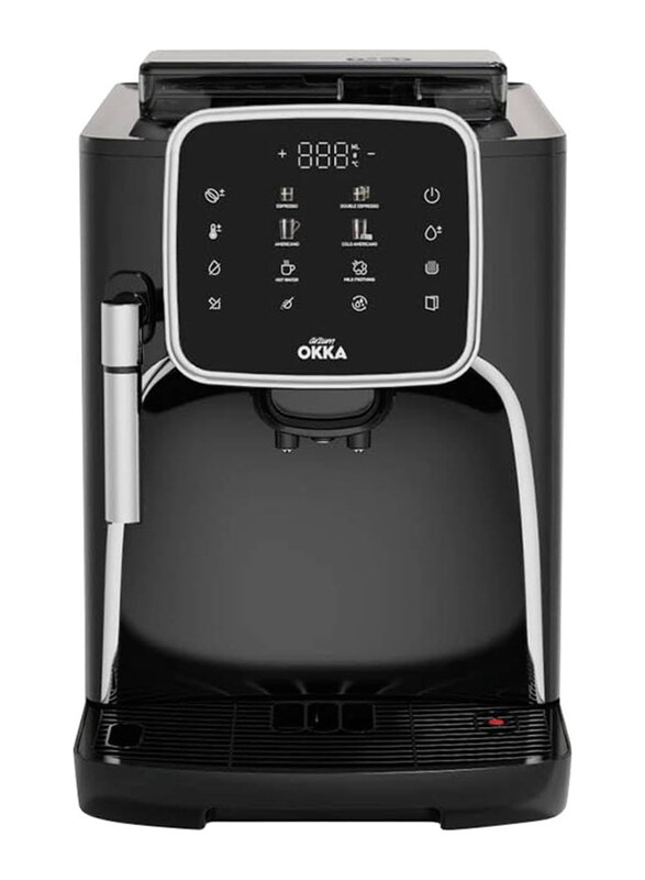 Arzum Okka 1.8L Espresso Pro Fully Automatic Espresso Machine, OK0030-05, Black
Arzum Okka 1.8L Espresso Pro Fully Automatic Espresso Machine, OK0030-05, Black