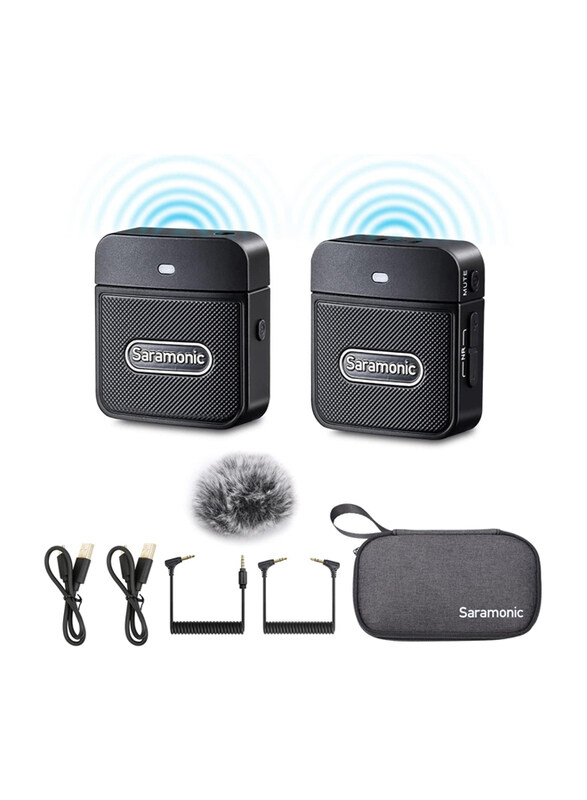 Saramonic Blink 100 B1 2.4GHz Wireless Lavalier Microphone with Transmitter & Receiver, 164ft Range for DSLR Cameras, iPhone, iPad and Android, Black
Saramonic Blink 100 B1 2.4GHz Wireless Lavalier Microphone with Transmitter & Receiver, 164ft Range for DSLR Cameras, iPhone, iPad and Android, Black