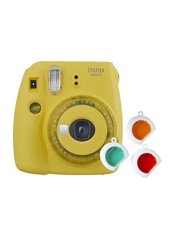 Fujifilm Instax Mini 9 Instant Film Camera with 60mm f/12.7 Lens, and Clear Accents, Yellow
Fujifilm Instax Mini 9 Instant Film Camera with 60mm f/12.7 Lens, and Clear Accents, Yellow