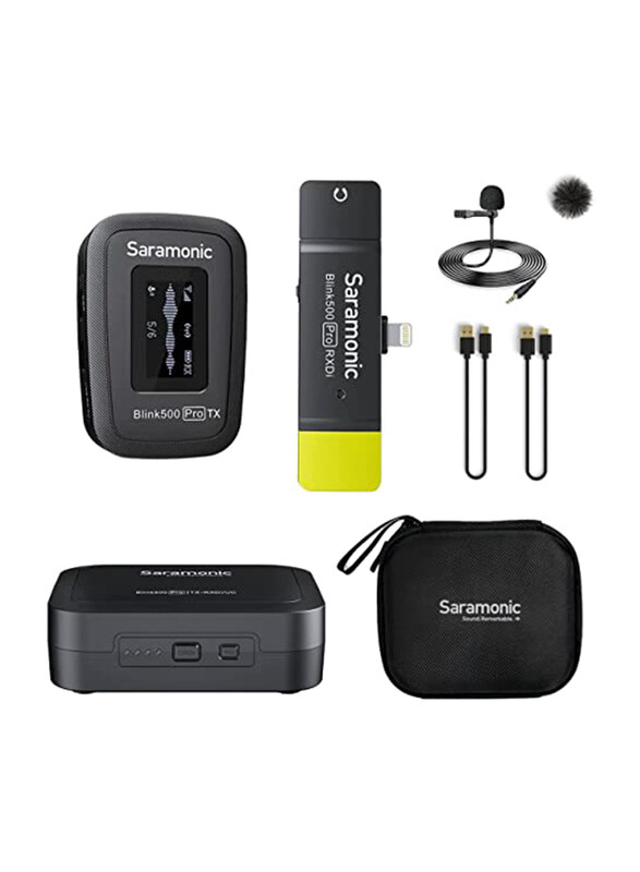 Saramonic Blink 500 Pro B3 Wireless Microphone System for IOS Lightning Devices, Black
Saramonic Blink 500 Pro B3 Wireless Microphone System for IOS Lightning Devices, Black
