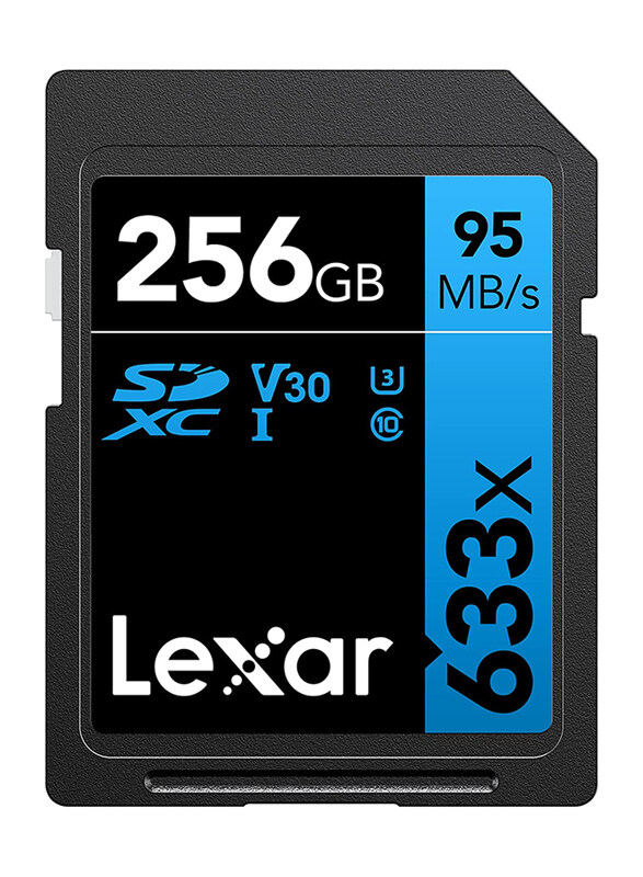 Lexar 256GB Professional Class 10 SDXC Memory Card, 95MB/s, LSD256CBEU633, Black
Lexar 256GB Professional Class 10 SDXC Memory Card, 95MB/s, LSD256CBEU633, Black