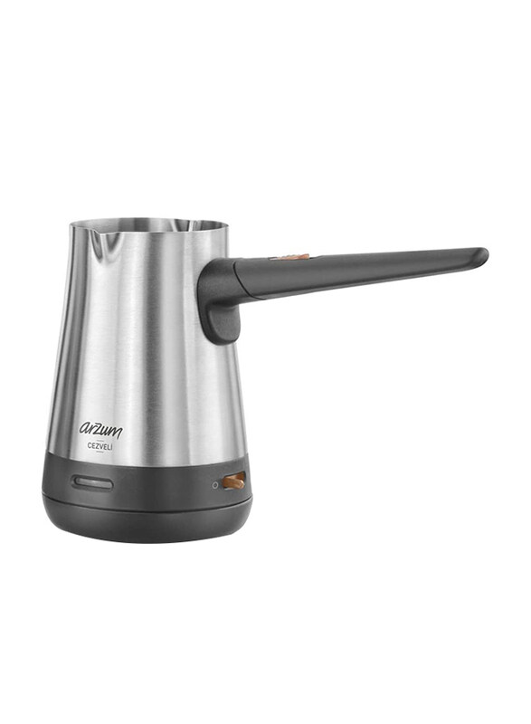 Arzum 300ml Cezveli Stainless Steel Electrical Turkish Coffee Maker, 800W, AR3009, Silver/Black
Arzum 300ml Cezveli Stainless Steel Electrical Turkish Coffee Maker, 800W, AR3009, Silver/Black
