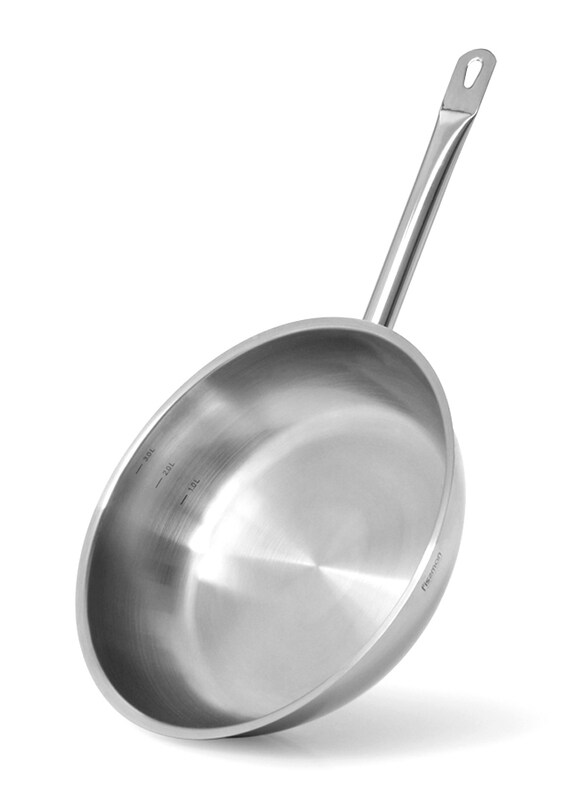 Fissman 28cm Stainless Steel Frying Pan without Glass Lid, 5437, 49x6.5x28, Silver
Fissman 28cm Stainless Steel Frying Pan without Glass Lid, 5437, 49x6.5x28, Silver