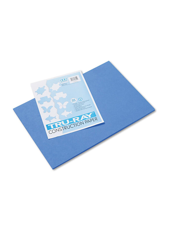 Pacon Tru-Ray Construction Paper, 50 Sheets, 80 GSM, 12 x 18 Inch, 50 Pieces, Blue
Pacon Tru-Ray Construction Paper, 50 Sheets, 80 GSM, 12 x 18 Inch, 50 Pieces, Blue