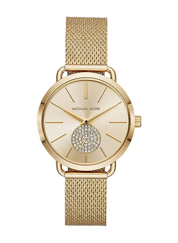 Michael Kors Analog Watch for Women with Stainless Steel Band, Water Resistant, MK3844, Gold
Michael Kors Analog Watch for Women with Stainless Steel Band, Water Resistant, MK3844, Gold