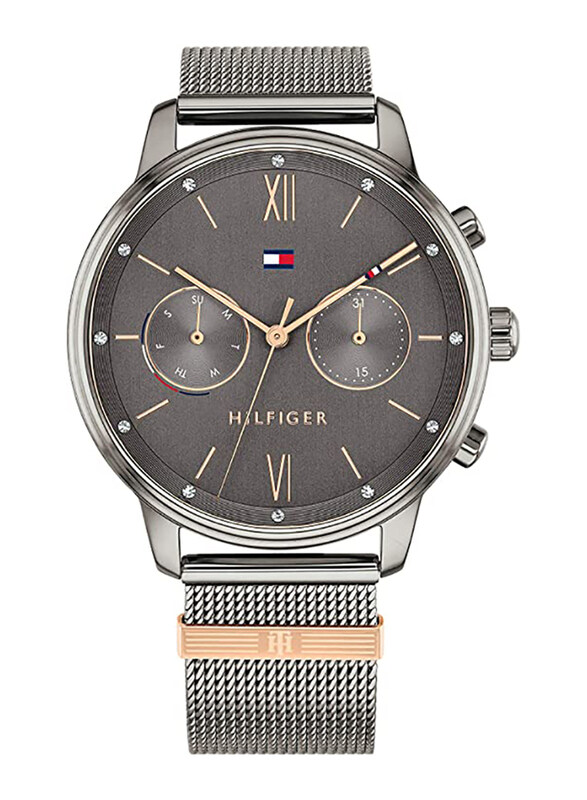 Tommy Hilfiger Analog Watch for Women with Stainless Steel Band, Water Resistant and Chronograph, 1782304, Grey
Tommy Hilfiger Analog Watch for Women with Stainless Steel Band, Water Resistant and Chronograph, 1782304, Grey