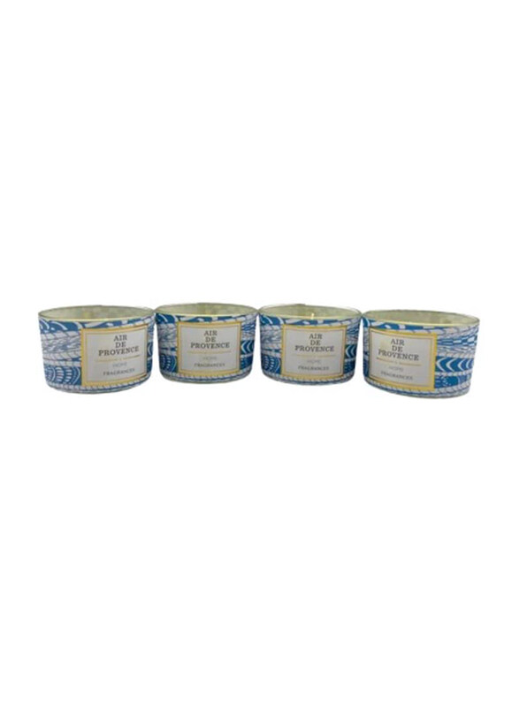 BYFT Home Fragrances Candles for Relaxation with Air De Provence Scent, 4 x 100g, Blue
BYFT Home Fragrances Candles for Relaxation with Air De Provence Scent, 4 x 100g, Blue