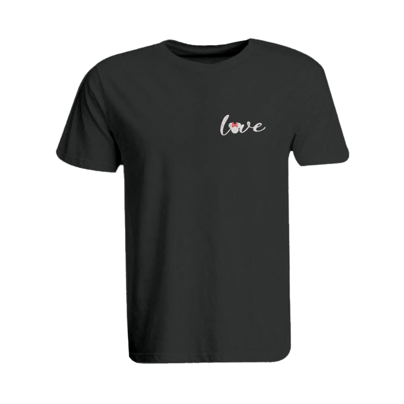 BYFT (Black) Embroidered Cotton T-shirt (Minnie Love) Personalized Round Neck T-shirt For Women (2XL)-Set of 1 pc-190 GSM
BYFT (Black) Embroidered Cotton T-shirt (Minnie Love) Personalized Round Neck T-shirt For Women (2XL)-Set of 1 pc-190 GSM