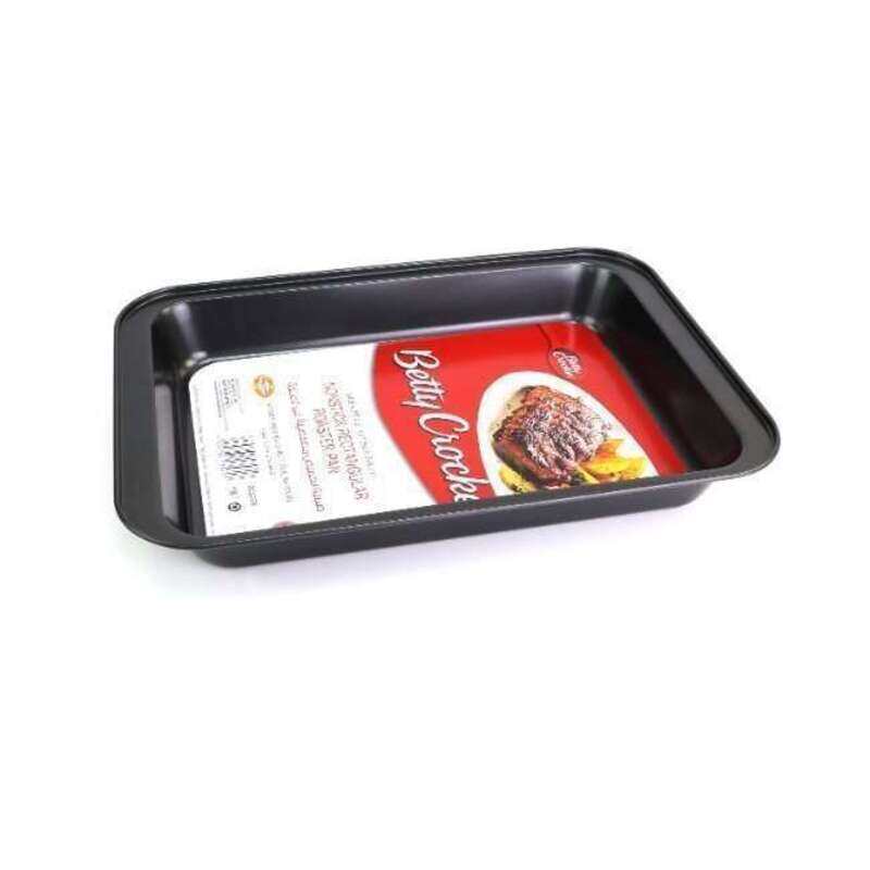 BETTY CROCKER BAKING PANS Oblong Baking Pans Black NON-STICK 37.5 x 25.5 Cm Set of 1
BETTY CROCKER BAKING PANS Oblong Baking Pans Black NON-STICK 37.5 x 25.5 Cm Set of 1