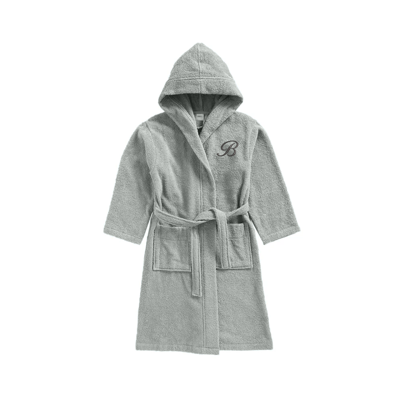 Byft Daffodil Monogrammed Kids Bathrobe (120x124 Cm) 10 Year 400 Gsm Grey Hooded Terry Cotton Set of 01 - Letter "B
Byft Daffodil Monogrammed Kids Bathrobe (120x124 Cm) 10 Year 400 Gsm Grey Hooded Terry Cotton Set of 01 - Letter "B