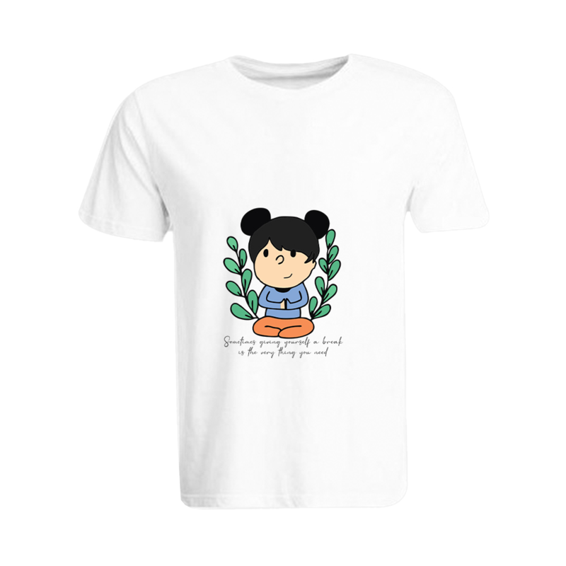 BYFT (White) Printed Cotton T-shirt (Giving Yourself a Break) Personalized Round Neck T-shirt For Women (Medium)-Set of 1 pc-190 GSM
BYFT (White) Printed Cotton T-shirt (Giving Yourself a Break) Personalized Round Neck T-shirt For Women (Medium)-Set of 1 pc-190 GSM