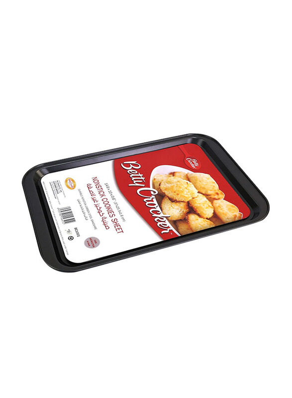 Betty Crocker 42cm Non-Stick Carbon Steel Rectangular Cookie Sheet, BC1001, Black
Betty Crocker 42cm Non-Stick Carbon Steel Rectangular Cookie Sheet, BC1001, Black