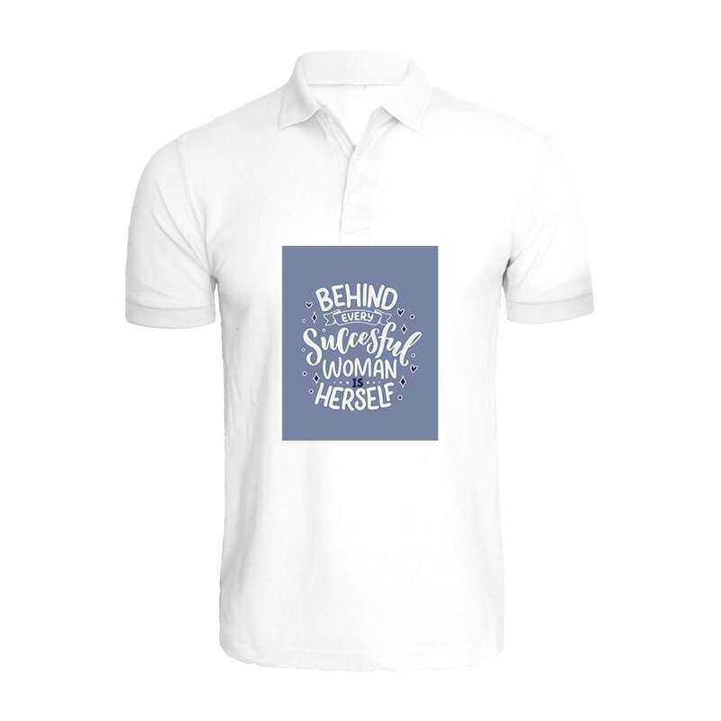 BYFT (White) Printed Cotton T-shirt (Behind Every Successful Women is Herself) Personalized Polo Neck T-shirt For Women (Small)-Set of 1 pc-220 GSM
BYFT (White) Printed Cotton T-shirt (Behind Every Successful Women is Herself) Personalized Polo Neck T-shirt For Women (Small)-Set of 1 pc-220 GSM