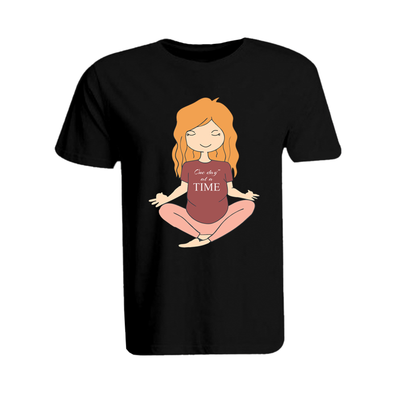 BYFT (Black) Printed Cotton T-shirt (One Day at a Time) Personalized Polo Neck T-shirt For Women (Large)-Set of 1 pc-220 GSM
BYFT (Black) Printed Cotton T-shirt (One Day at a Time) Personalized Polo Neck T-shirt For Women (Large)-Set of 1 pc-220 GSM