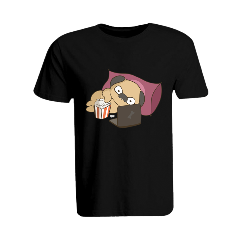 BYFT (Black) Printed Cotton T-shirt (Binge Watching Pug) Personalized Round Neck T-shirt For Men (Large)-Set of 1 pc-190 GSM
BYFT (Black) Printed Cotton T-shirt (Binge Watching Pug) Personalized Round Neck T-shirt For Men (Large)-Set of 1 pc-190 GSM