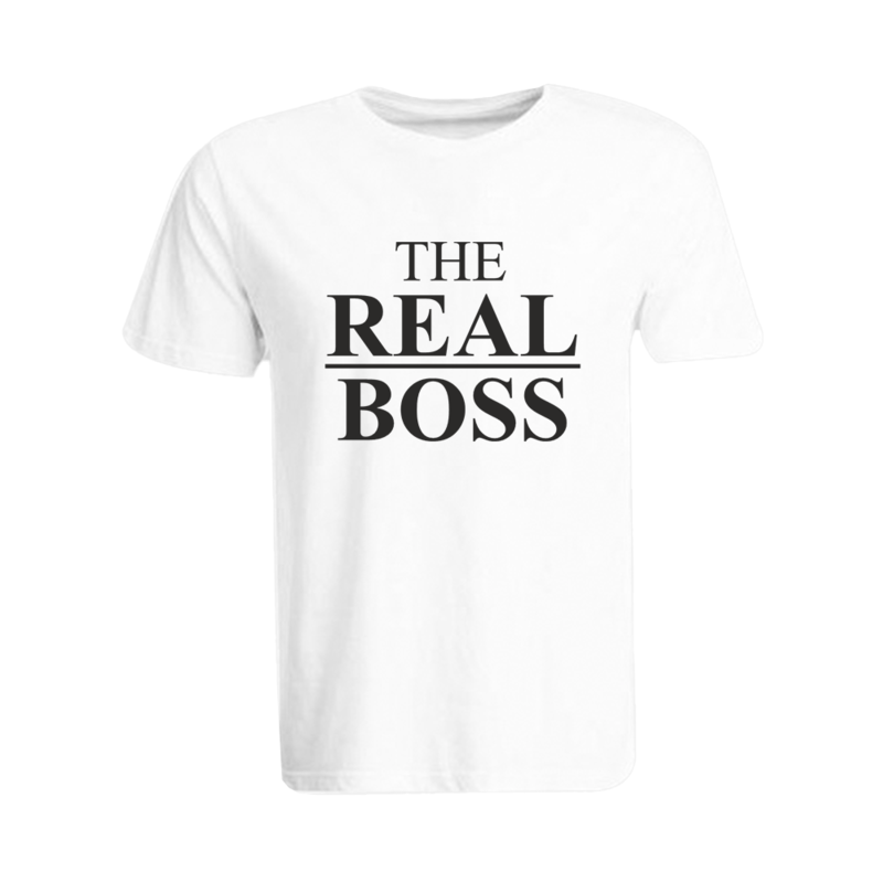 BYFT (White) Printed Cotton T-shirt (The Real Boss) Personalized Round Neck T-shirt For Women (Large)-Set of 1 pc-190 GSM
BYFT (White) Printed Cotton T-shirt (The Real Boss) Personalized Round Neck T-shirt For Women (Large)-Set of 1 pc-190 GSM