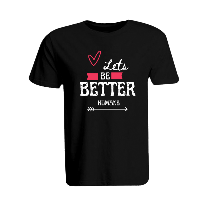 BYFT (Black) Ramadan Printed Tshirt (Lets Be Better Humans) Cotton (Medium) Unisex Round Neck Tshirt -190 GSM
BYFT (Black) Ramadan Printed Tshirt (Lets Be Better Humans) Cotton (Medium) Unisex Round Neck Tshirt -190 GSM