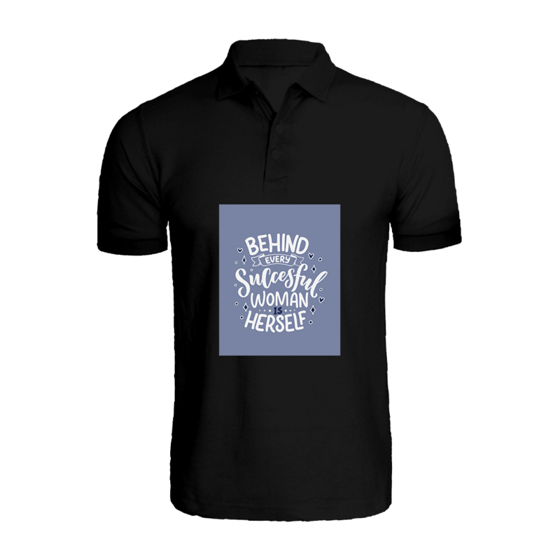 BYFT (Black) Printed Cotton T-shirt (Behind Every Successful Women is Herself) Personalized Polo Neck T-shirt For Women (Medium)-Set of 1 pc-220 GSM
BYFT (Black) Printed Cotton T-shirt (Behind Every Successful Women is Herself) Personalized Polo Neck T-shirt For Women (Medium)-Set of 1 pc-220 GSM
