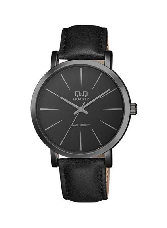 Q&Q Wrist Analog Watch for Men with Leather Band, Water Resistant, Q892J532Y, Black
Q&Q Wrist Analog Watch for Men with Leather Band, Water Resistant, Q892J532Y, Black