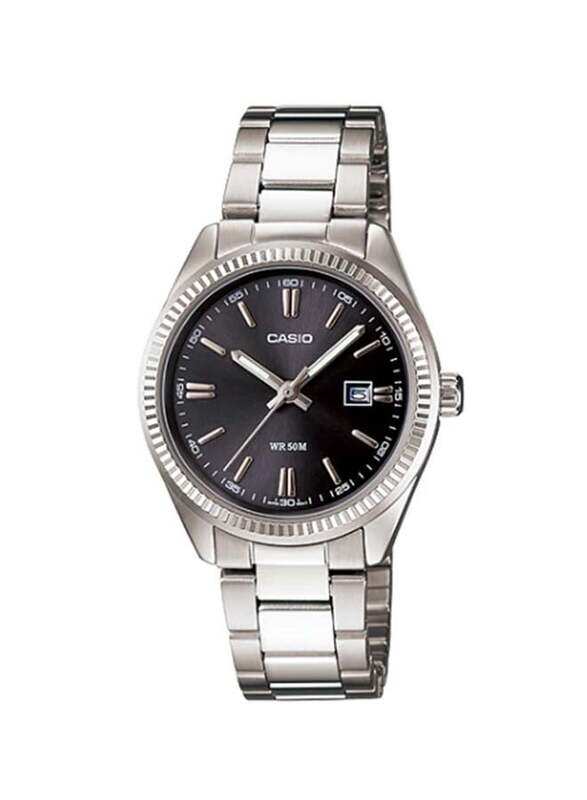 Casio Enticer Analog Watch for Women with Stainless Steel Band, Water Resistant, LTP-V300L-1AUDF, Silver-Black
Casio Enticer Analog Watch for Women with Stainless Steel Band, Water Resistant, LTP-V300L-1AUDF, Silver-Black