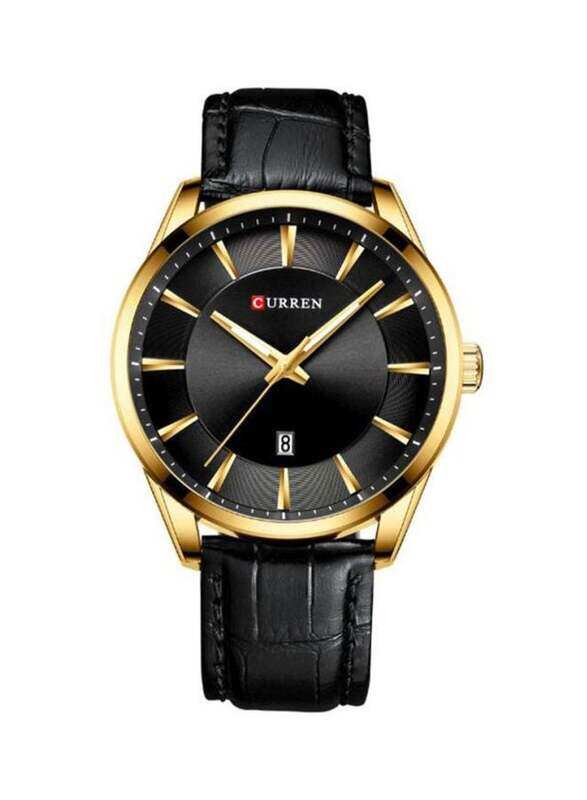 Curren Enticer Analog Watch for Men with Leather Band, Water Resistant, MTP-V300L-7AUDF, Black/Gold
Curren Enticer Analog Watch for Men with Leather Band, Water Resistant, MTP-V300L-7AUDF, Black/Gold