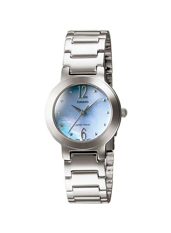 Casio Analog Watch for Women with Stainless Steel Band, Water Resistant, LTP-1191A-2ADF, Silver-Blue
Casio Analog Watch for Women with Stainless Steel Band, Water Resistant, LTP-1191A-2ADF, Silver-Blue