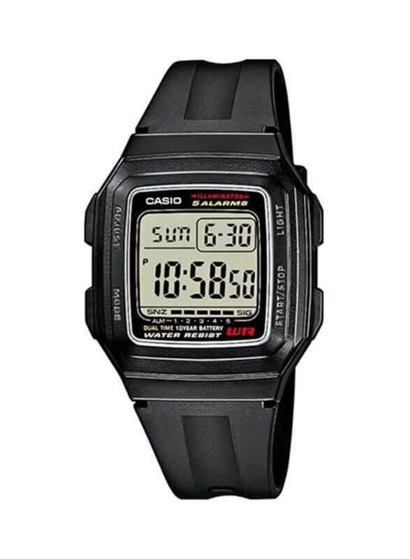 Casio Collection Digital Watch for Men with Rubber Band, Water Resistant, F-201WA-1ADF, Black-Grey
Casio Collection Digital Watch for Men with Rubber Band, Water Resistant, F-201WA-1ADF, Black-Grey