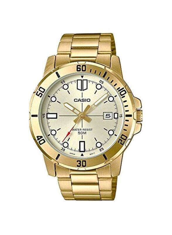 Casio Analog Watch for Men with Stainless Steel Band, Water Resistant, 8329, Gold
Casio Analog Watch for Men with Stainless Steel Band, Water Resistant, 8329, Gold
