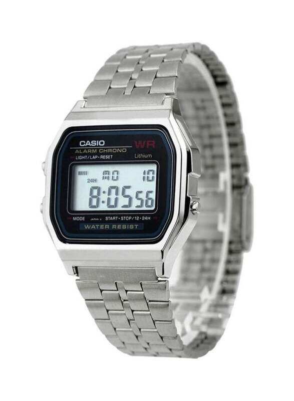 Casio Digital Watch for Men with Stainless Steel Band, Water Resistant, A159WA-N1DF, Silver-Grey
Casio Digital Watch for Men with Stainless Steel Band, Water Resistant, A159WA-N1DF, Silver-Grey