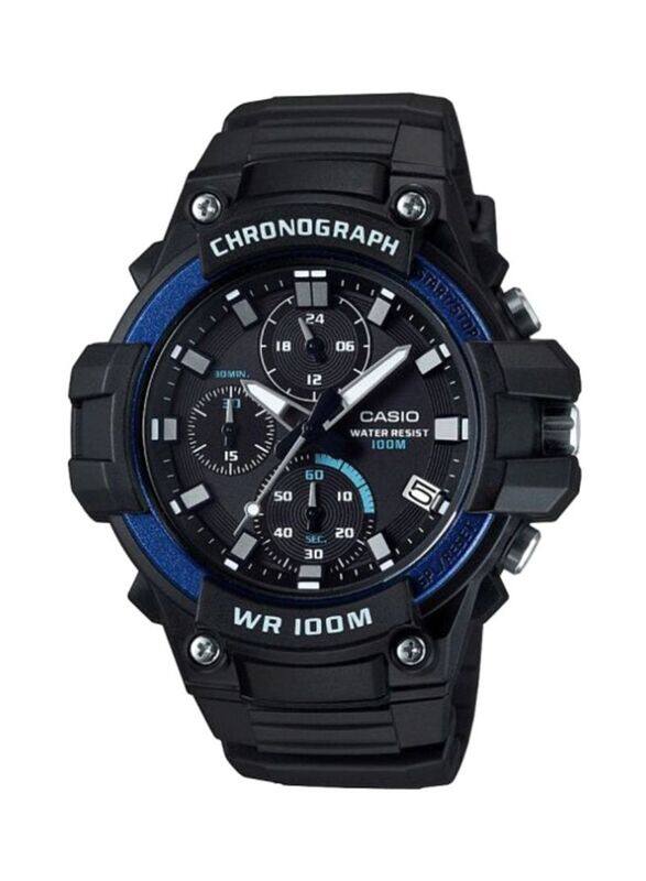 Casio Analog Watch for Men with Resin Band, Water Resistant & Chronograph, MCW-110H-2AVDF, Black
Casio Analog Watch for Men with Resin Band, Water Resistant & Chronograph, MCW-110H-2AVDF, Black