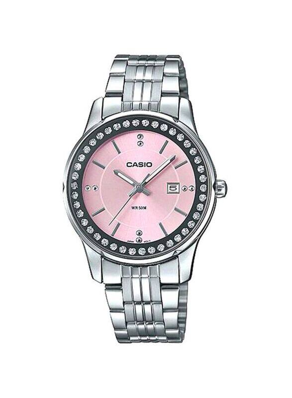 Casio Analog Watch for Women with Stainless Steel Band, Water Resistant, LTP-1358D-4A2VDF, Silver-Pink
Casio Analog Watch for Women with Stainless Steel Band, Water Resistant, LTP-1358D-4A2VDF, Silver-Pink