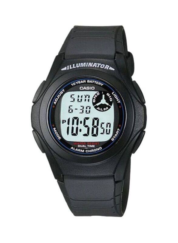 Casio Youth Digital Watch for Men with Resin Band, Water Resistant, F-200W-1ADF, Black/Grey
Casio Youth Digital Watch for Men with Resin Band, Water Resistant, F-200W-1ADF, Black/Grey