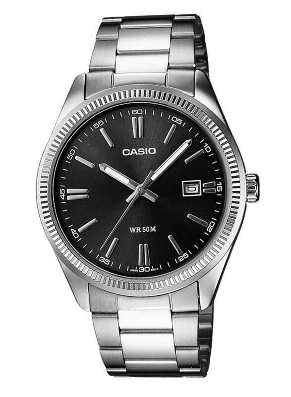 Casio Enticer Analog Watch for Men with Stainless Steel Band, Water Resistant, MTP-1302D-1A1, Silver/Black
Casio Enticer Analog Watch for Men with Stainless Steel Band, Water Resistant, MTP-1302D-1A1, Silver/Black